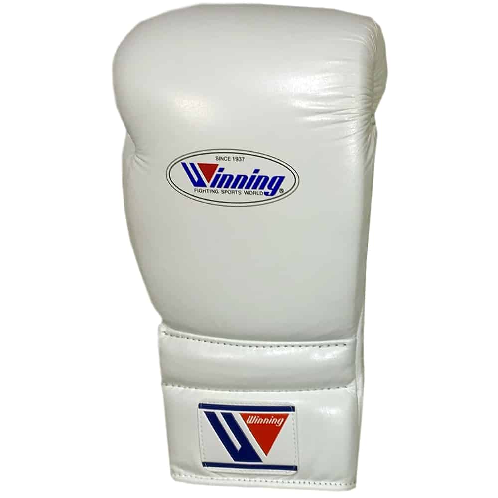 Pro Winning Lace Up Training Gloves - White